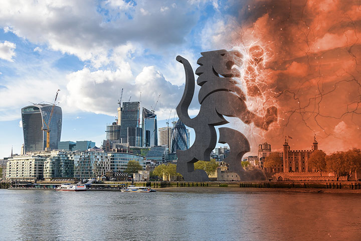 Black Lion protecting businesses in London against risks.
